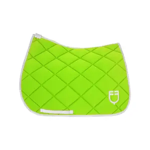 Dressage saddle pad for horse in technical fabric with logo Equestro image-1