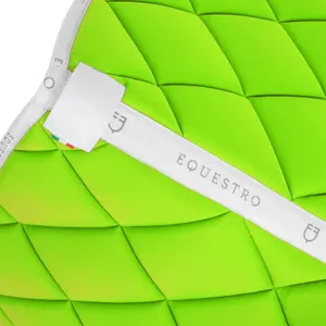 Dressage saddle pad for horse in technical fabric with logo Equestro image-2