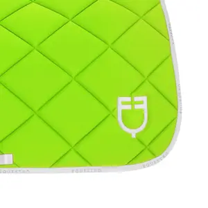 Dressage saddle pad for horse in technical fabric with logo Equestro image-4