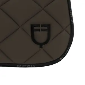 Dressage saddle pad for horse in technical fabric with logo Equestro image-4