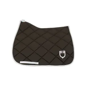 Tapis de dressage pour cheval en tissu technique avec logo Equestro image-1