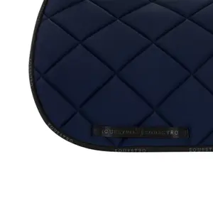 Dressage saddle pad for horse in technical fabric with logo Equestro image-3