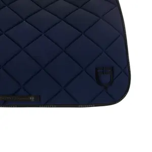 Dressage saddle pad for horse in technical fabric with logo Equestro image-4