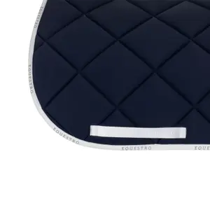 Dressage saddle pad for horse in technical fabric with logo Equestro image-3