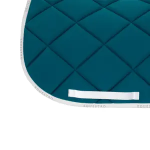 Dressage saddle pad for horse in technical fabric with logo Equestro image-3