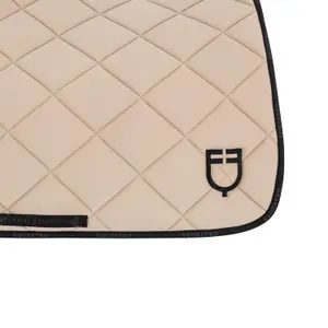 Dressage saddle pad for horse in technical fabric with logo Equestro image-3