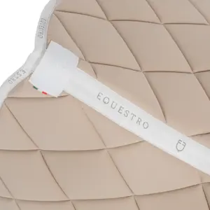 Dressage saddle pad for horse in technical fabric with logo Equestro image-2
