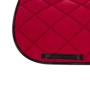 Dressage saddle pad for horse in technical fabric with logo Equestro image-3