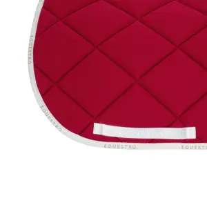 Dressage saddle pad for horse in technical fabric with logo Equestro image-3