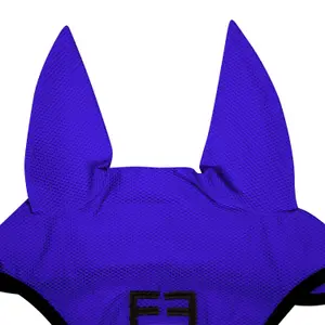 Bonnet anti-mouches en tissu maille oignon pour cheval Equestro image-1