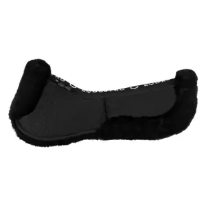 Amortiguador para caballo de algodón con bolsillos y piel de oveja Equestro image-1