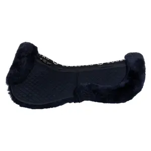 Amortiguador para caballo de algodón con bolsillos y piel de oveja Equestro image-1