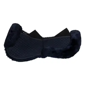 Amortiguador para caballo de algodón con bolsillos y piel de oveja Equestro image-2