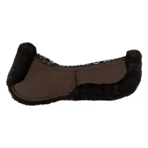 Amortiguador para caballo de algodón con bolsillos y piel de oveja Equestro image-1