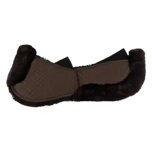 Amortiguador para caballo de algodón con bolsillos y piel de oveja Equestro image-2