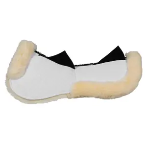 Amortiguador para caballo de algodón con bolsillos y piel de oveja Equestro image-2