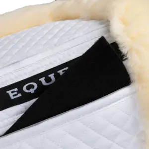 Amortiguador para caballo de algodón con bolsillos y piel de oveja Equestro image-4