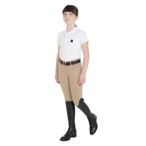 Children's mid grip riding Trousers Equestro Amani image-3