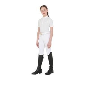 Children's mid grip riding Trousers Equestro Amani image-2