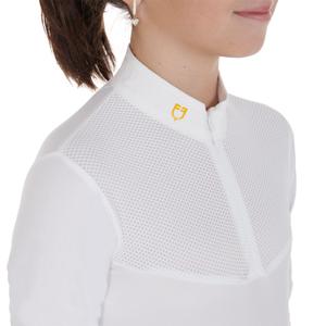 Long-sleeved competition polo for girls Equestro image-4