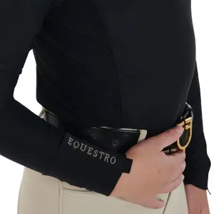 Długie rękawy polo dla dziewczynki Equestro image-4