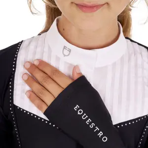 Długi rękaw polo konkursowe dla dziewczynki Equestro image-3