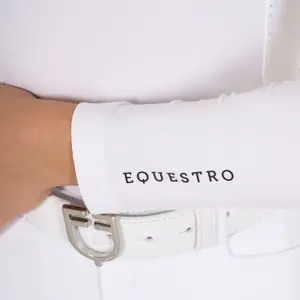 Długi rękaw polo konkursowe dla dziewczynki Equestro image-4