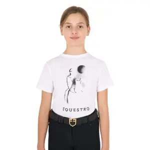 Katoenen meisjes-T-shirt Equestro Moon Riding image-0