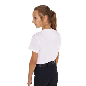 Katoenen meisjes-T-shirt Equestro Multicolor Logo image-2