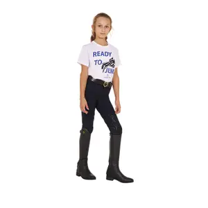Katoenen meisjes-T-shirt Equestro Ready To Jump image-2