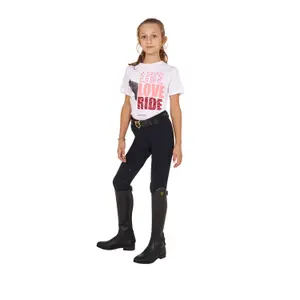 Katoenen meisjes-T-shirt Equestro Live Love Ride image-1
