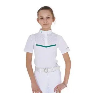 Turnier-Poloshirt Mädchen Equestro image-0