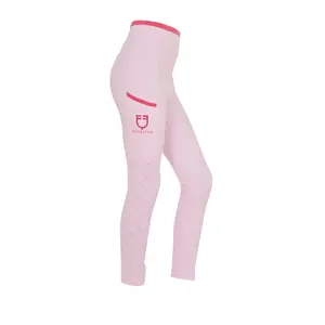 Ridebukser med fuldt greb til piger Equestro Perforated image-1