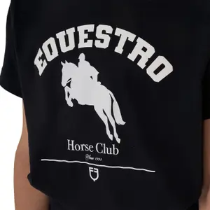 T-shirt από βαμβάκι για κορίτσι Equestro Jumping Horse Club image-2