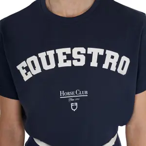 T-shirt από βαμβάκι για κορίτσι Equestro Horse Club image-2