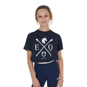 Katoenen meisjes-T-shirt Equestro image-0