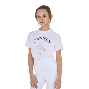 Τ-shirt βαμβακερό για κορίτσι Equestro Cannes image-1
