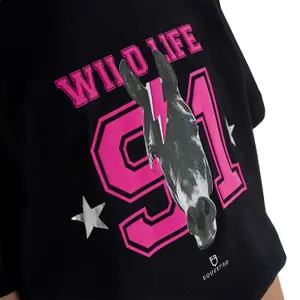 Katoenen meisjes-T-shirt Equestro Wild Life image-2