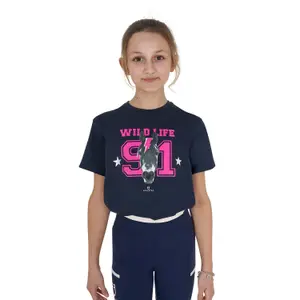 Katoenen meisjes-T-shirt Equestro Wild Life image-0