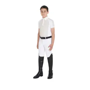 Slim Fit Kinder Turnierpolo mit 4 Knöpfen Equestro image-3