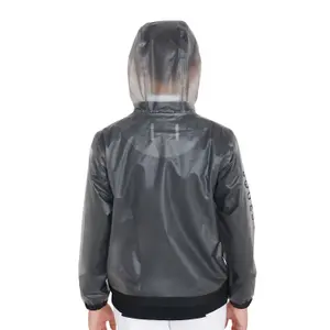 Vattentät jacka med huva och dragkedja för barn Equestro image-1