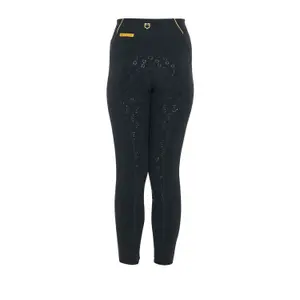 Legging de equitação full grip para rapariga Equestro SS22 image-2