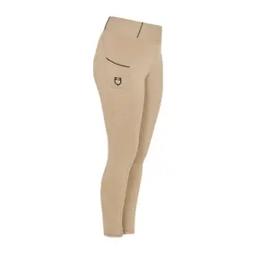 Legging de equitação full grip para rapariga Equestro SS22 image-4