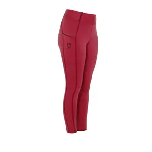 Legging équitation full grip doublé en polaire fille Equestro Classic image-2