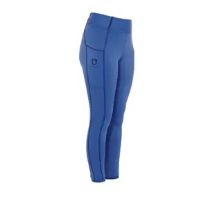 Legging de equitação full grip para rapariga Equestro SS22 image-4