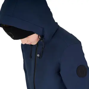 Children's waterproof riding jacket with hood Equestro Basic image-2