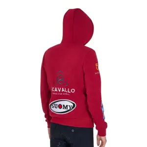 Sweatshirt com capuz multilogo Equestro image-1