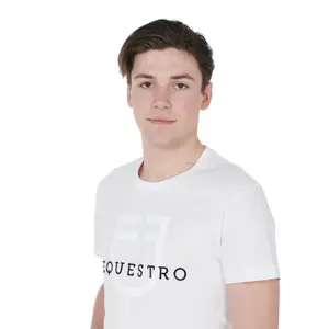 Slim fit μπλούζα με λογότυπο Equestro image-2