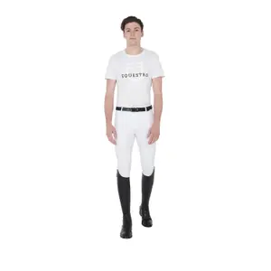 Slim fit μπλούζα με λογότυπο Equestro image-1