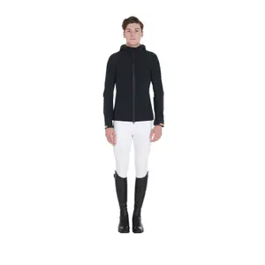 Casaco impermeável de equitação com capuz em tecido técnico respirável Equestro image-1